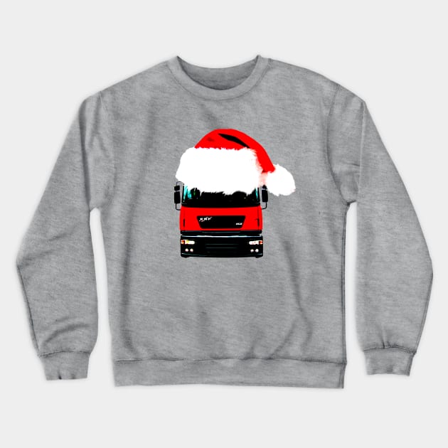 ERF ECX classic British lorry Christmas special edition Crewneck Sweatshirt by soitwouldseem